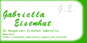 gabriella eisenhut business card